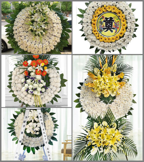 山西晋中平遥县襄垣乡白城村花圈速递